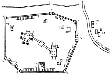 Aleksandro-Oschevensky Monastery Layout